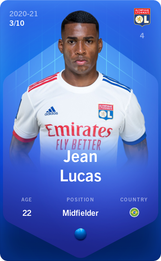 Sorare - Sorare Official - Jean Lucas 2020-21 • Super Rare 3/10 - NFT # 25832224553095916830427862516094408983748875012031486940691544082557917241366