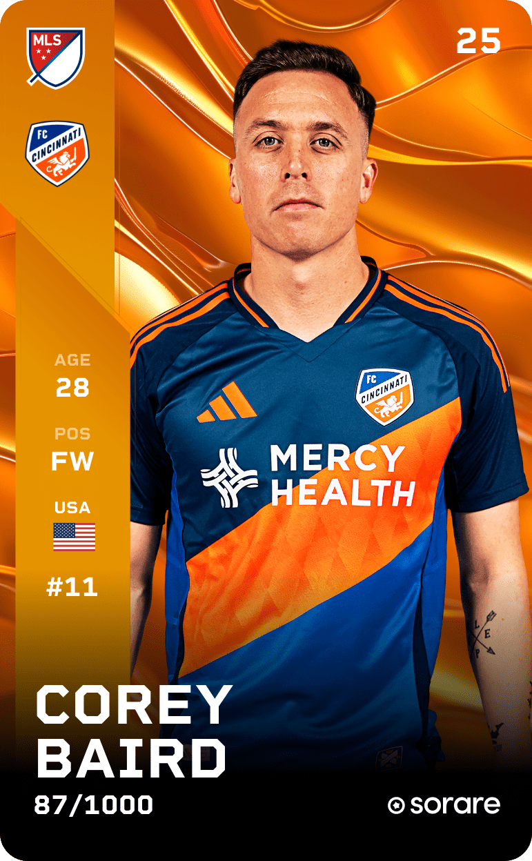 Corey Baird 2025-26 • Limited 87/1000