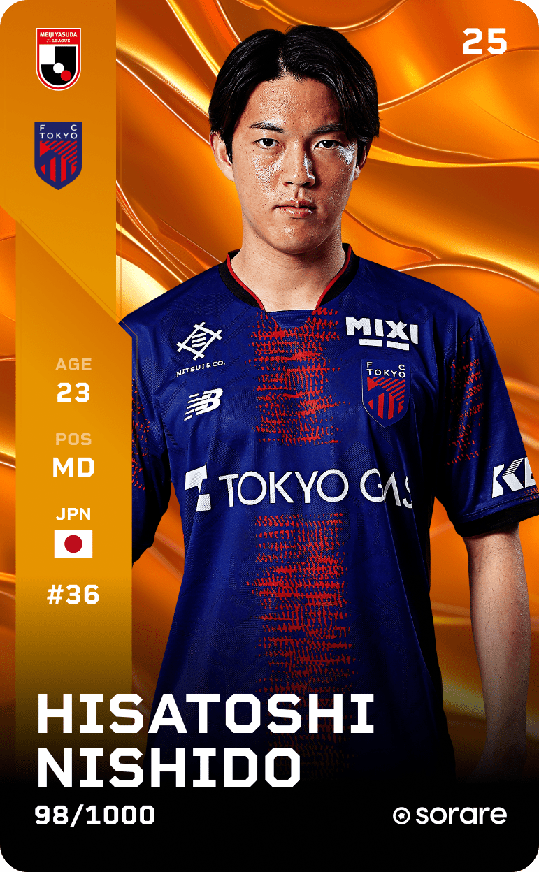 Hisatoshi Nishido 2025-26 • Limited 98/1000