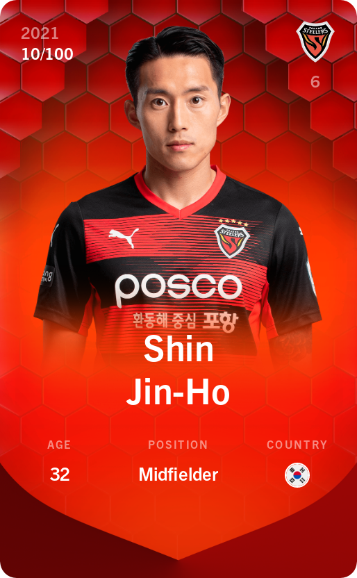 Sorare - Sorare Official - Shin Jin-Ho 2021-22 • Rare 10/100 - NFT # 93705007117036112343431038511533461816715632874933995643828152970878594946919