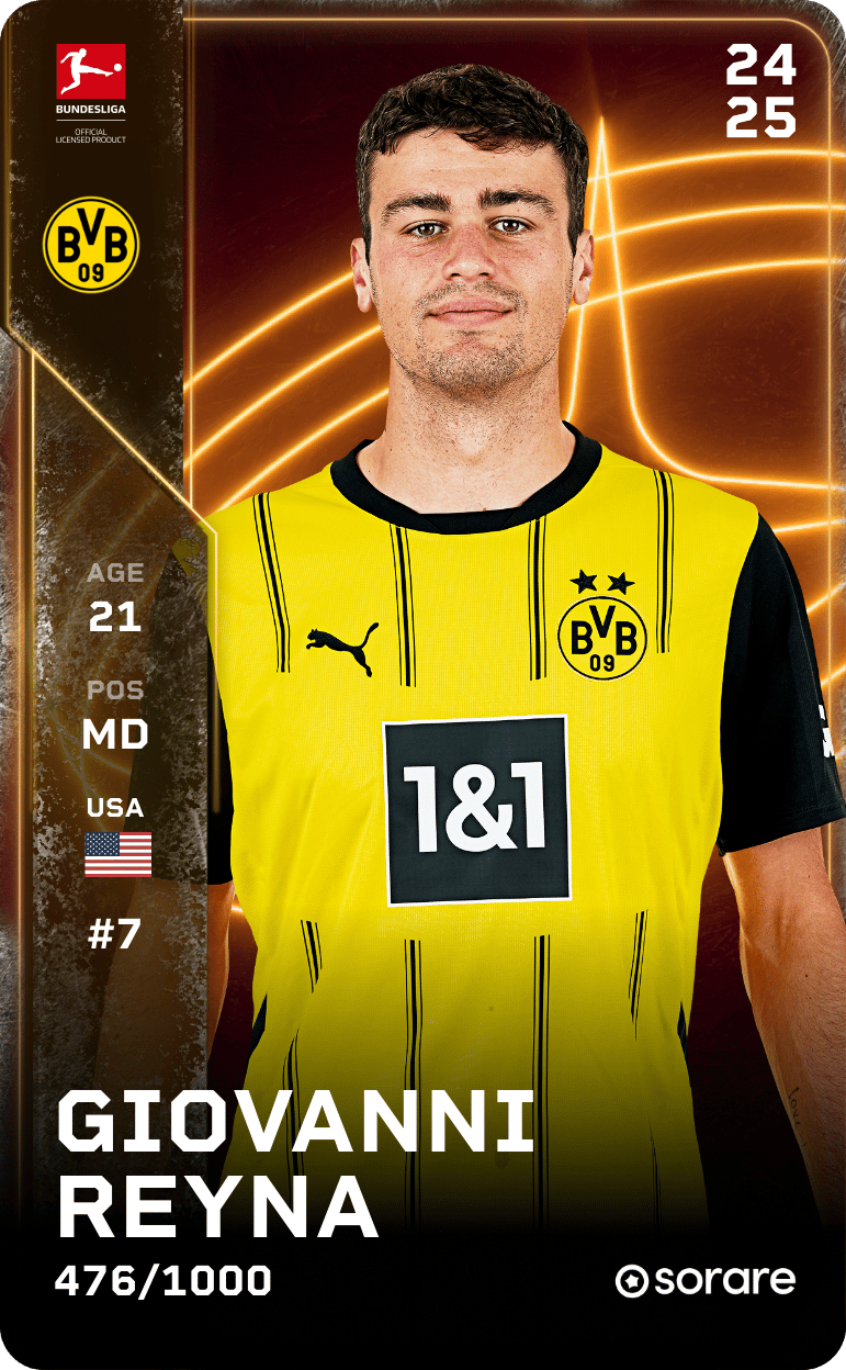Giovanni Reyna 2024-25 • Limited 476/1000