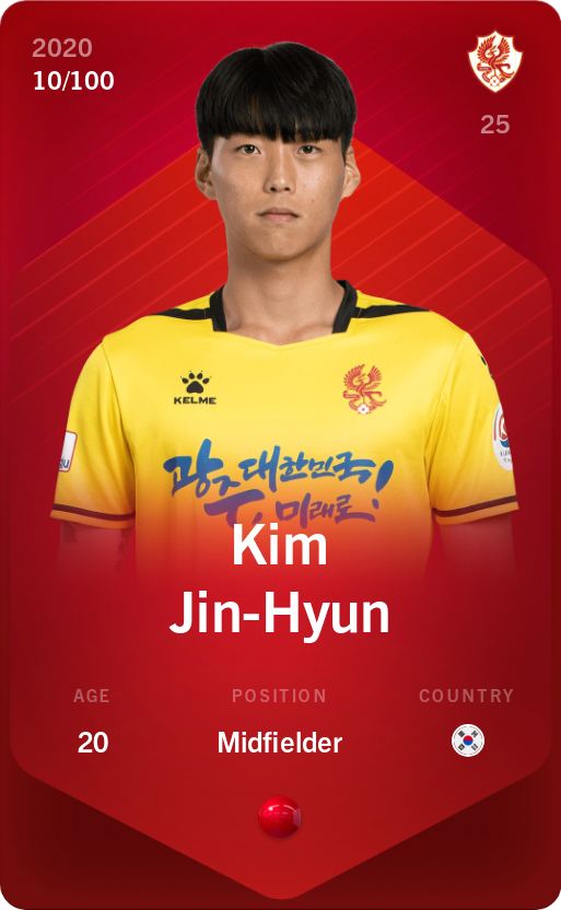 Sorare - Sorare Official - Kim Jin-Hyun 2020-21 • Rare 10/100 - NFT # 107008286963795070483206475200837087135224678475113443023742747150857664977611