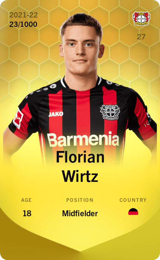 Florian Wirtz 2021-22 • Limited 23/1000