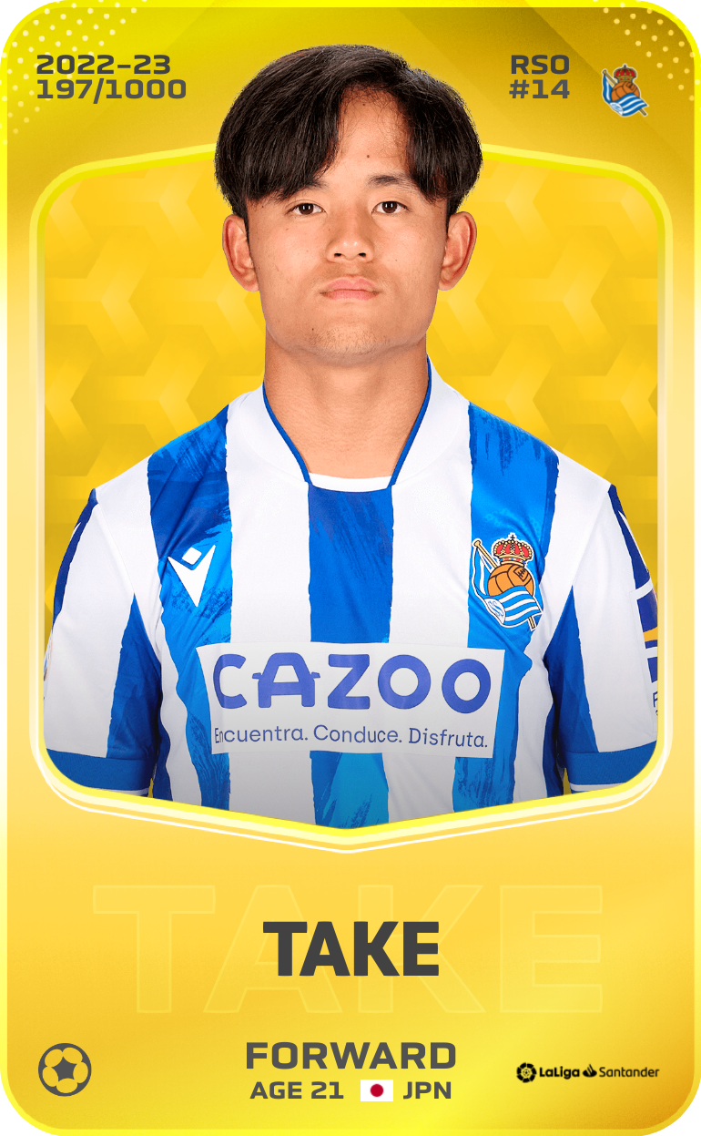 Sorare - Sorare Official - Take 2022-23 • Limited 197/1000 - NFT # 106476271849112160192900396168600310637212691482459330464130325247432196870737