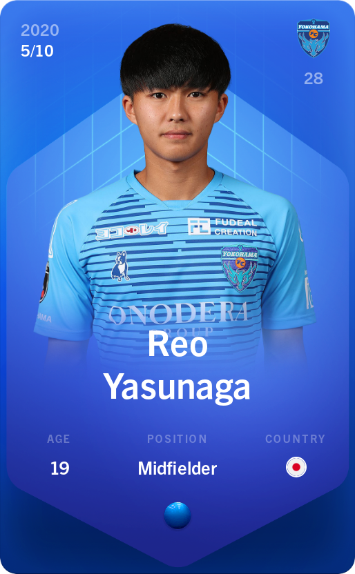 Sorare - Sorare Official - Reo Yasunaga 2020-21 • Super Rare 5/10 - NFT # 37263969840279245676732822992356460716171658934472984543234225616947581579172