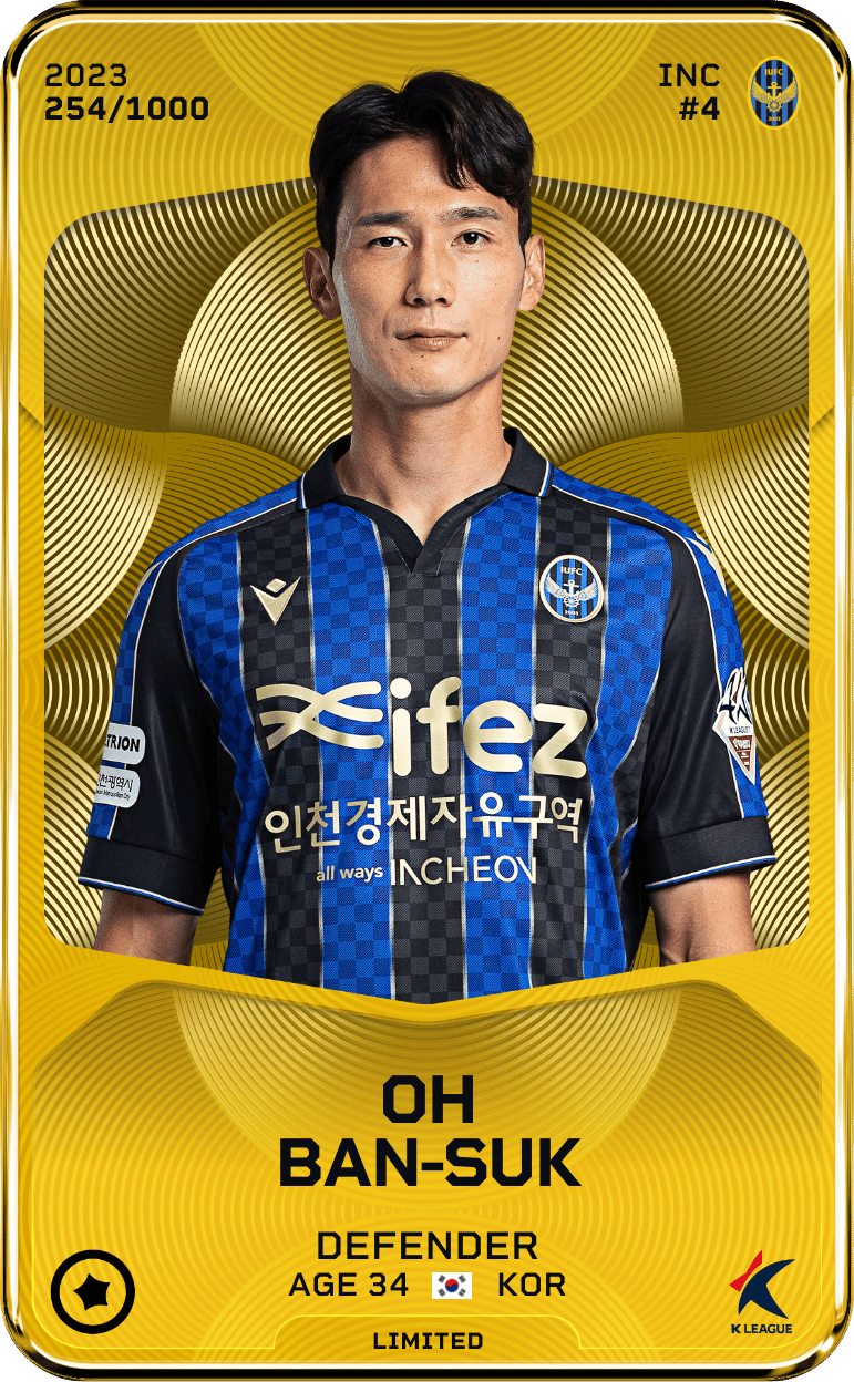 Oh Ban-Suk 2023-24 • Limited 254/1000