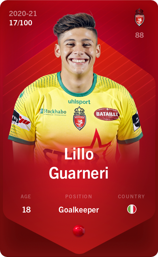Sorare - Sorare Official - Lillo Guarneri 2020-21 • Rare 17/100 - NFT # 67431420442182478403171950179287302975286083700834515644446201122224379931957