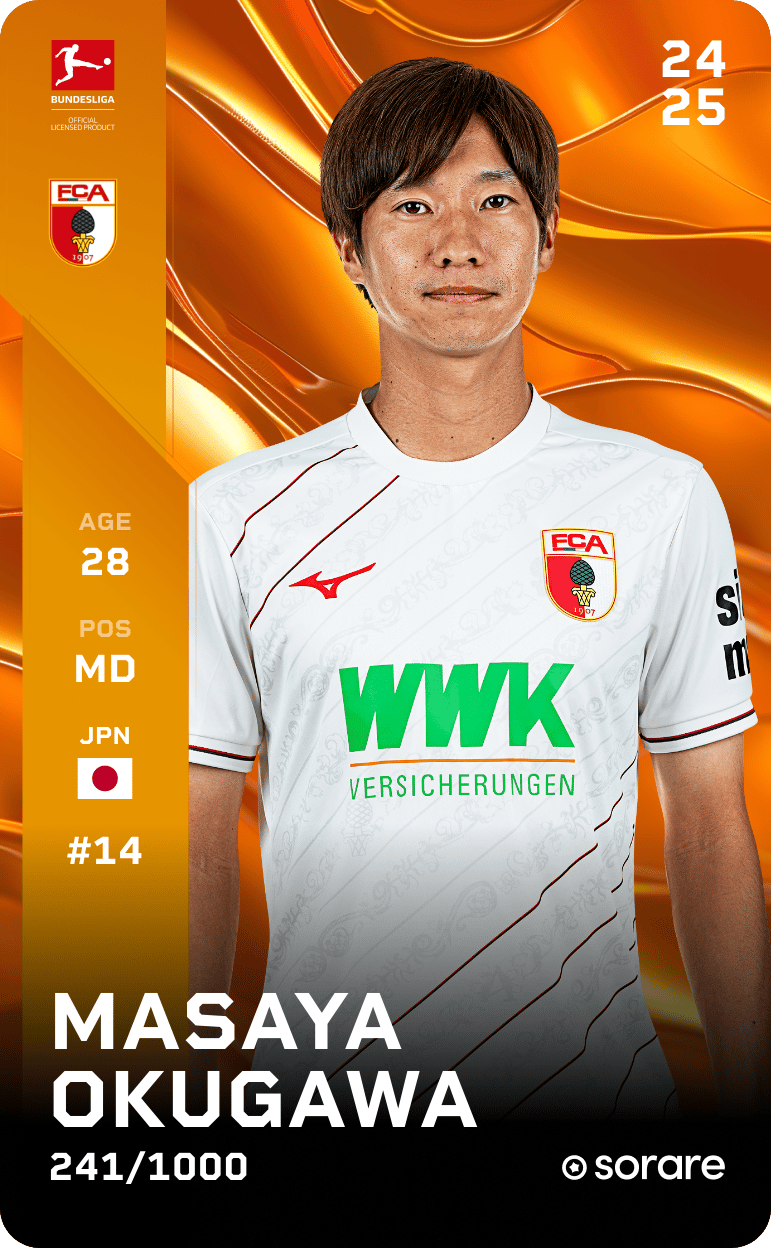 Masaya Okugawa 2024-25 • Limited 241/1000