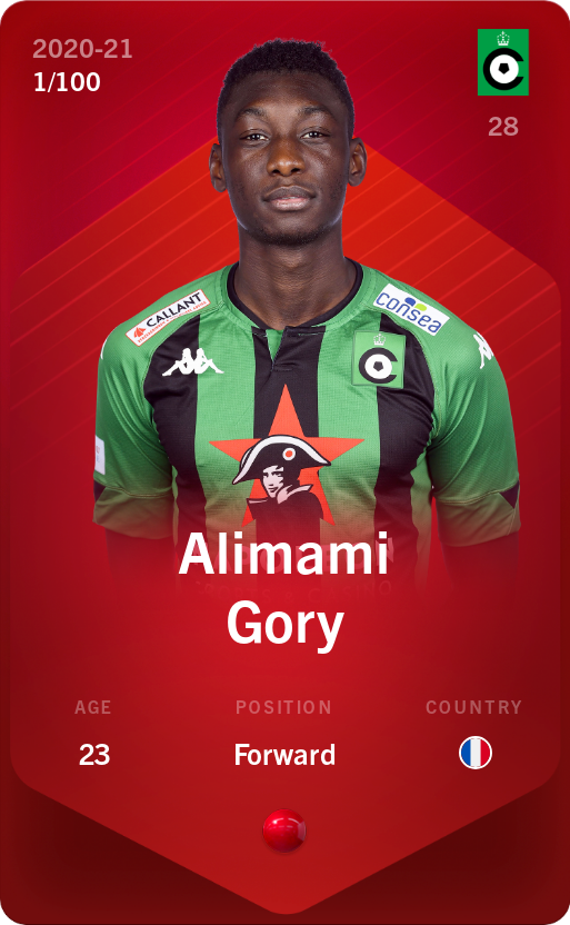 Sorare - Sorare Official - Alimami Gory 2020-21 • Rare 1/100 - NFT # 33150579138864858008992889612643887148767950401449481539613178650857569091298