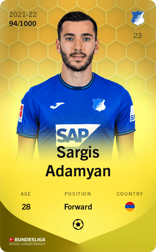 Sargis Adamyan 2021-22 • Limited 94/1000