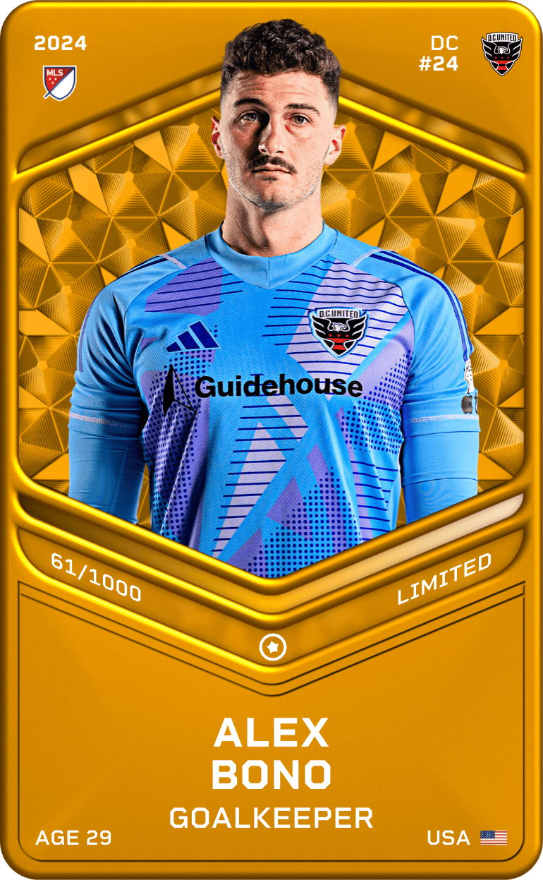 Alex Bono 2024-25 • Limited 61/1000