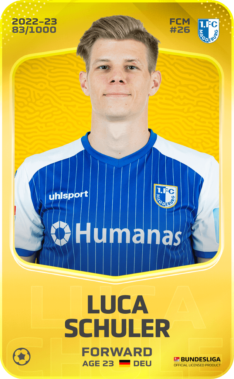 Luca Schuler 2022-23 • Limited 83/1000