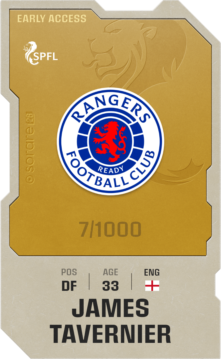 James Tavernier 2025-26 • Limited 7/1000