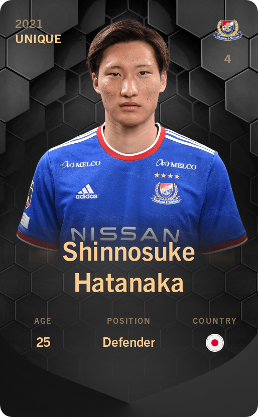 Sorare - Sorare Official - Shinnosuke Hatanaka 2021-22 • Unique - NFT # 74218744528884644667976044335629466572003234468304664603454951044733519393823