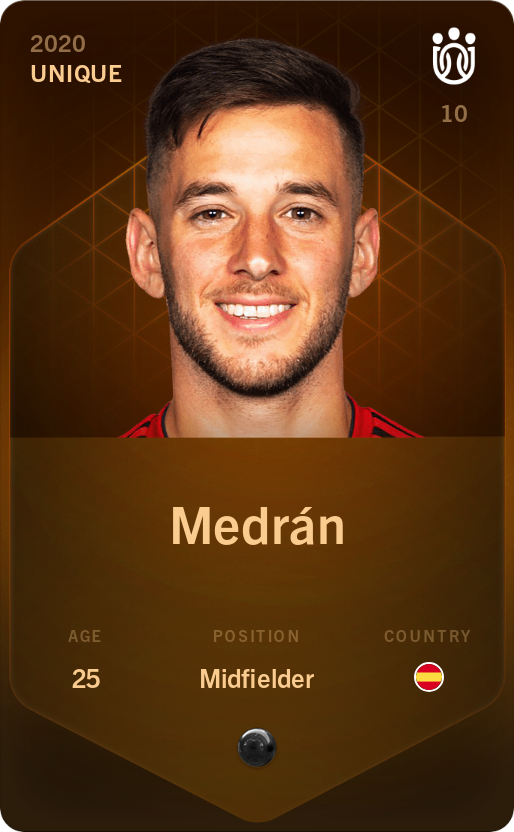 Sorare - Sorare Official - Medrán 2020-21 • Unique - NFT # 56205316823867793328003979920247064505819864506813825632381136916544015520859