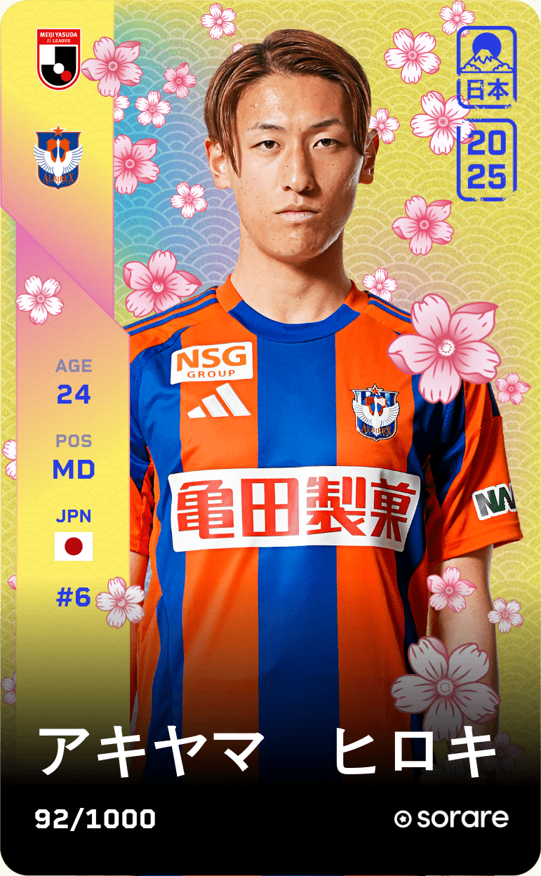 Hiroki Akiyama 2025-26 • Limited 92/1000
