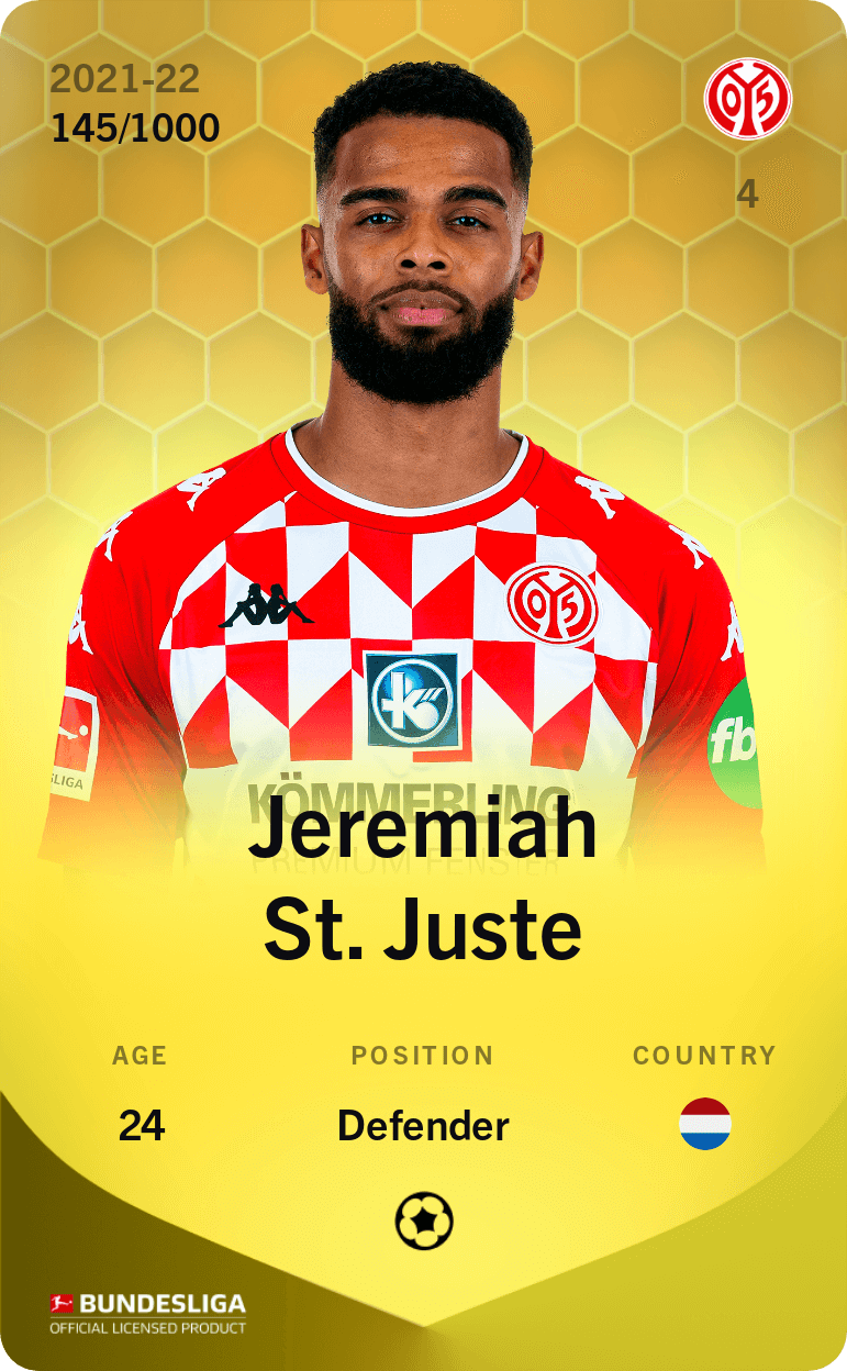 Jeremiah St. Juste 2021-22 • Limited 145/1000