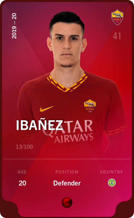 Sorare - Sorare Official - Ibañez 2019-20 • Rare 13/100 - NFT # 29986447789625110020948542777936867130797926691896193025508695235645727598697