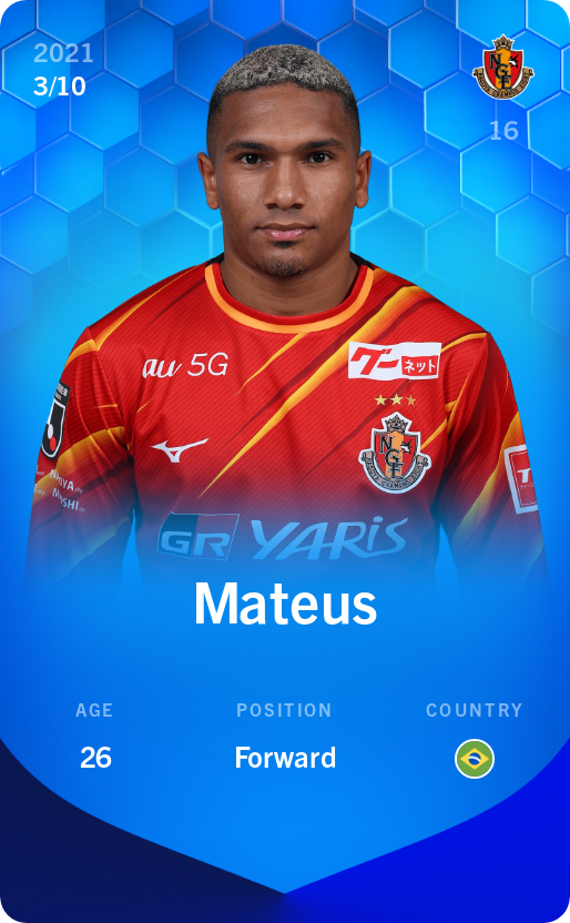 Sorare - Sorare Official - Mateus 2021-22 • Super Rare 3/10 - NFT # 45776559255453527410249976374459117957924348055247120041485876590926105950656