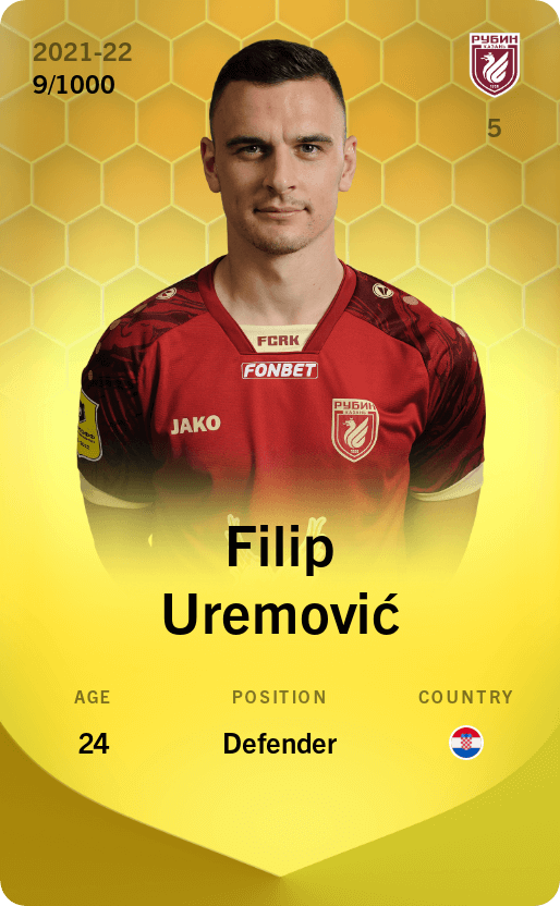 Filip Uremović 2021-22 • Limited 9/1000