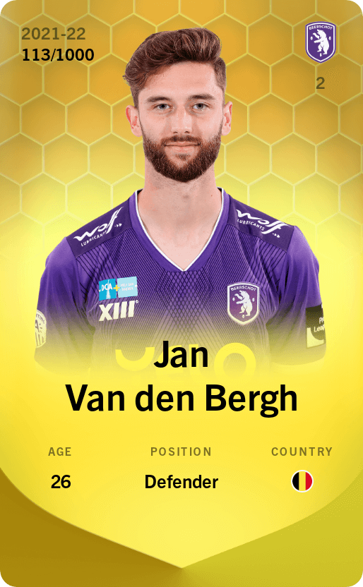 Jan Van den Bergh 2021-22 • Limited 113/1000