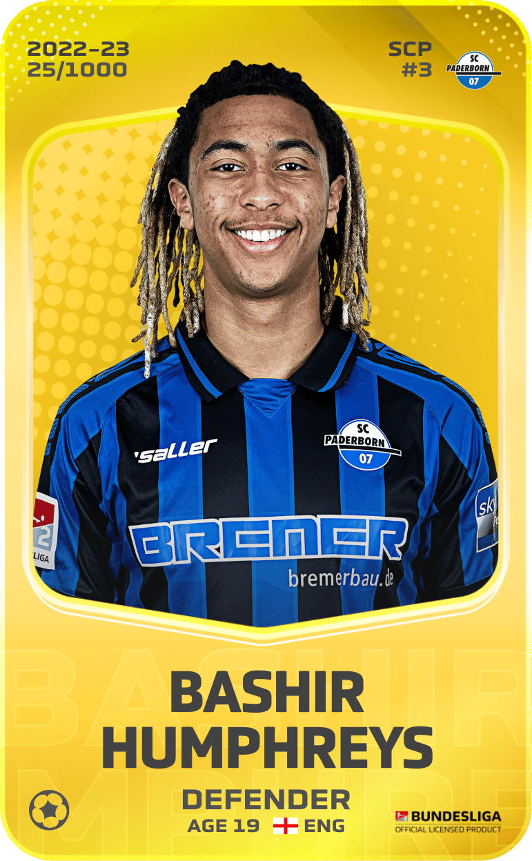 Bashir Humphreys 2022-23 • Limited 25/1000