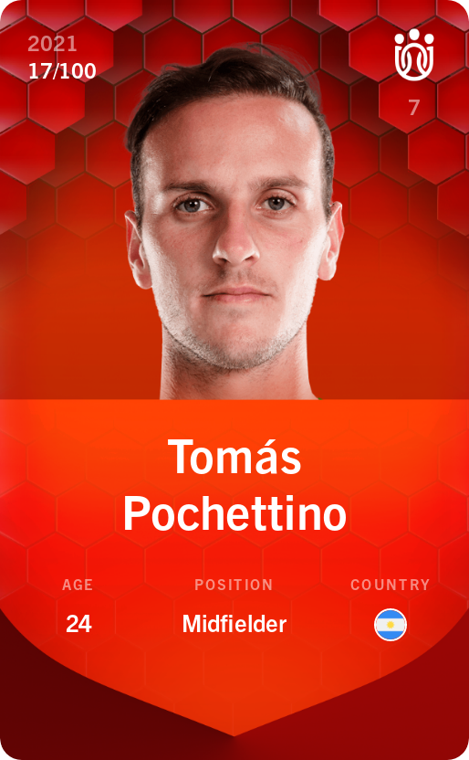 Sorare - Sorare Official - Tomás Pochettino 2021-22 • Rare 17/100 - NFT # 112811328686044245516823833099754340032481222738284908630361334994270040315547