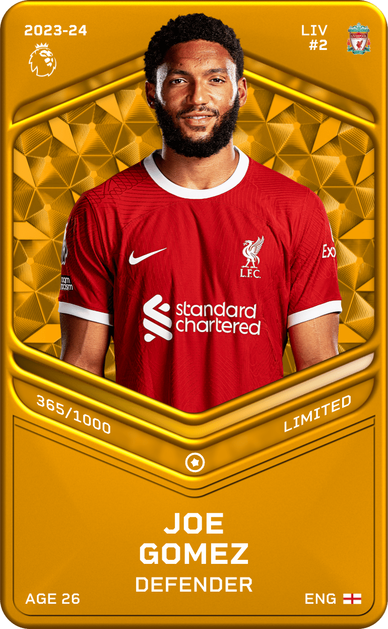 Joe Gomez 2023-24 • Limited 365/1000