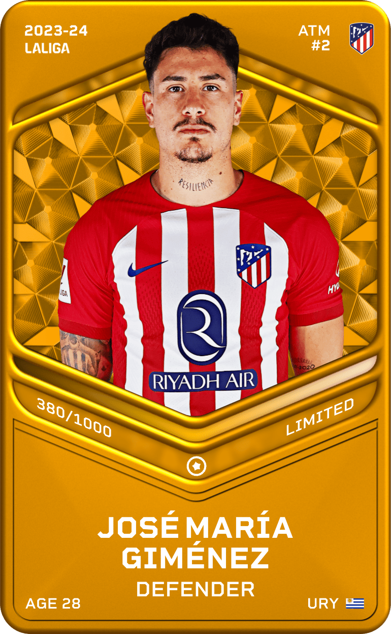 José María Giménez 2023-24 • Limited 380/1000