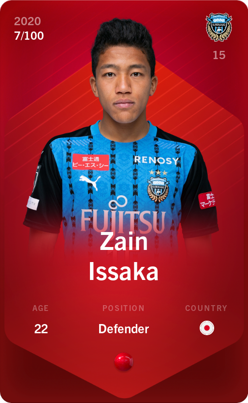 Sorare - Sorare Official - Zain Issaka 2020-21 • Rare 7/100 - NFT # 76706214600866940706590784222919383456217030959480853362914851824456410253705