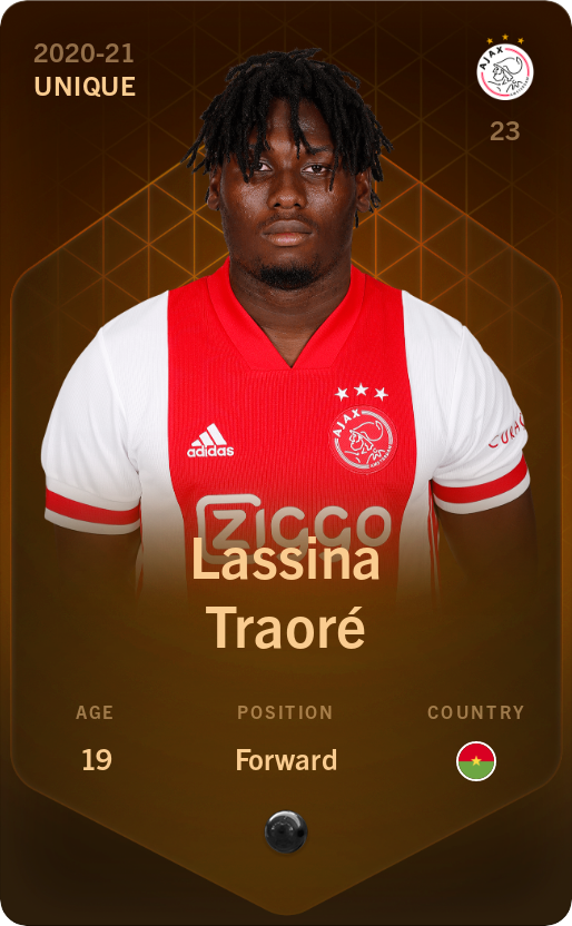 Sorare - Sorare Official - Lassina Traoré 2020-21 • Unique - NFT # 63931533415420520681666054200766163078158145006450149306686246180256626828436