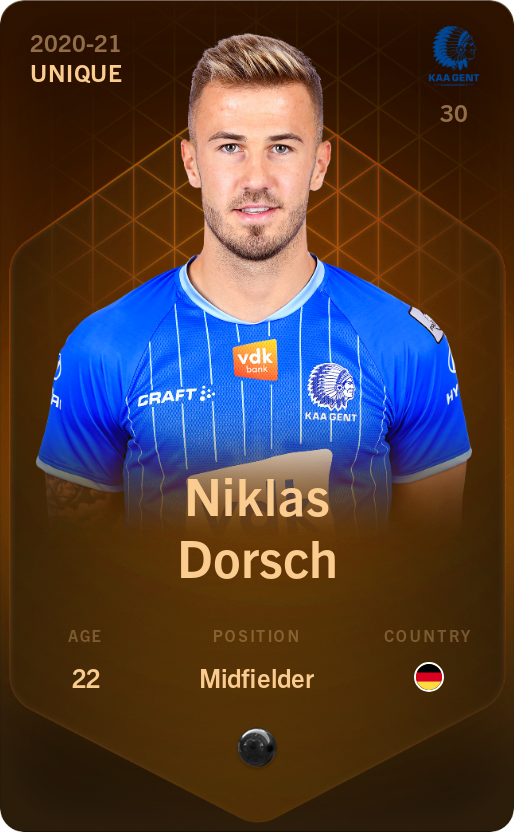 Sorare - Sorare Official - Niklas Dorsch 2020-21 • Unique - NFT # 11259825021756611098291500111634951844217254512636227439645191485966326988661