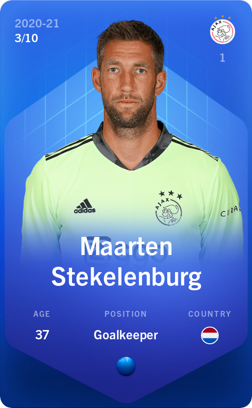 Sorare - Sorare Official - Maarten Stekelenburg 2020-21 • Super Rare 3/10 - NFT # 111718579735037365682585677347317502688246804470731463753631592402003558401793
