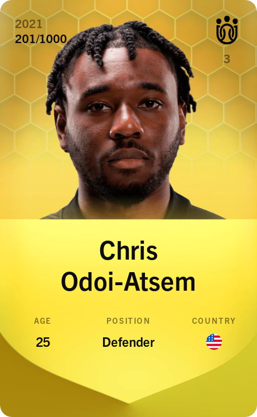 Sorare - Sorare Official - Chris Odoi-Atsem 2021-22 • Limited 201/1000 - NFT # 14236378799378638202053204982785767102550790815798612903983755768174677326045