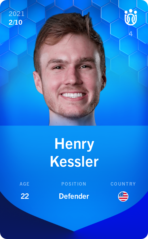 Sorare - Sorare Official - Henry Kessler 2021-22 • Super Rare 2/10 - NFT # 61261105447706644562303087500166654610281875520112261213444984141962068647627