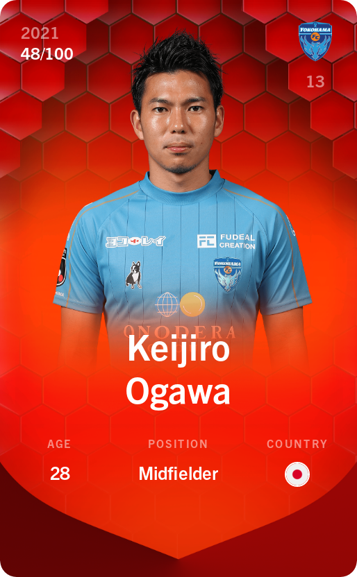 Sorare - Sorare Official - Keijiro Ogawa 2021-22 • Rare 48/100 - NFT # 56964919841849646517914081955123359729824447068106981009579500959765700034445