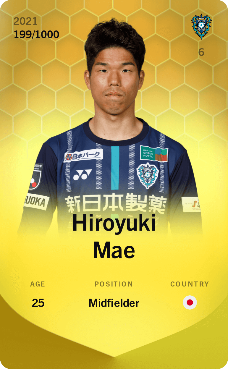 Hiroyuki Mae 2021-22 • Limited 199/1000
