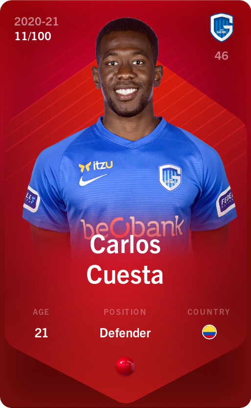 Sorare - Sorare Official - Carlos Cuesta 2020-21 • Rare 11/100 - NFT # 3727525653771354704959313556943999673319667497912884087876299812758397535670