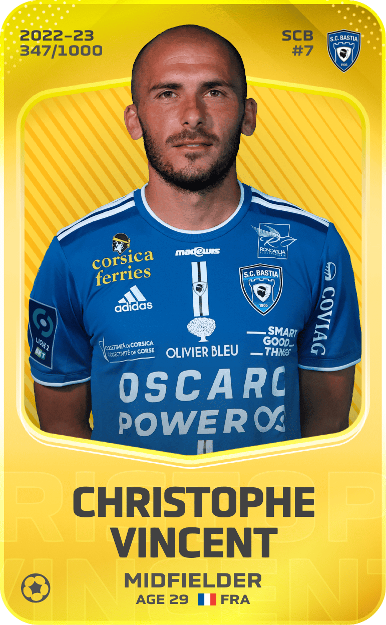 Christophe Vincent 2022-23 • Limited 347/1000