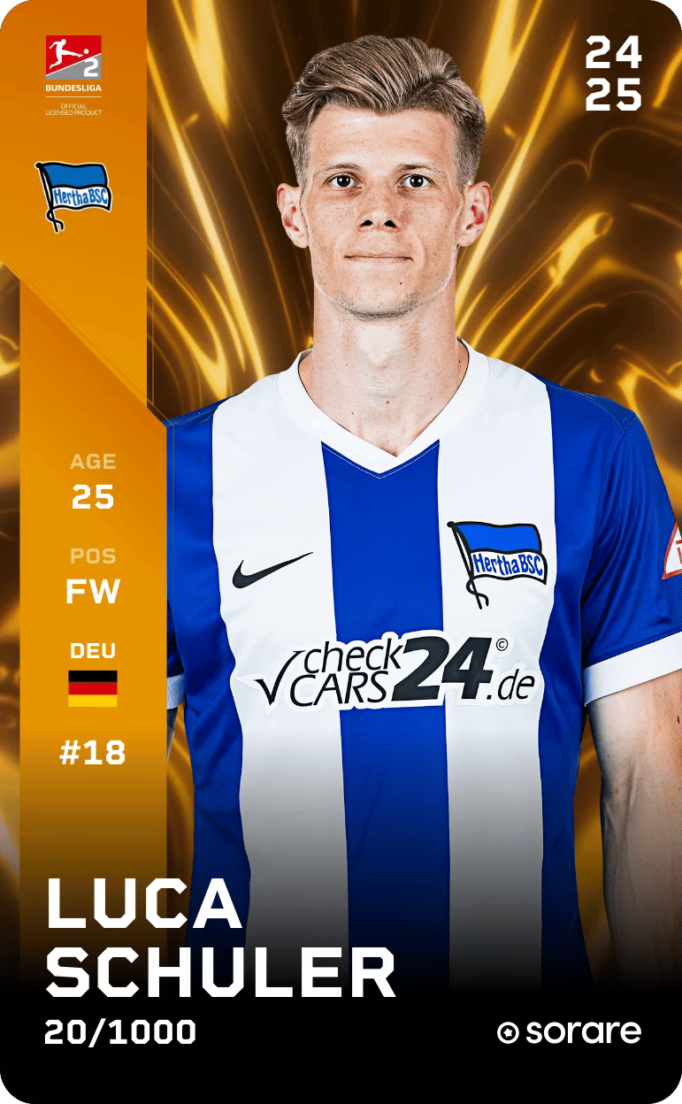 Luca Schuler 2024-25 • Limited 20/1000