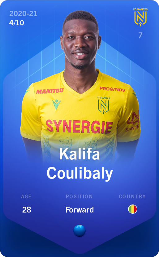 Sorare - Sorare Official - Kalifa Coulibaly 2020-21 • Super Rare 4/10 - NFT # 23820122735862962148790167232883308043997423081963458009116097145665613812072