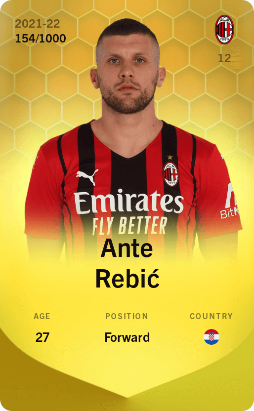 Ante Rebić 2021-22 • Limited 154/1000