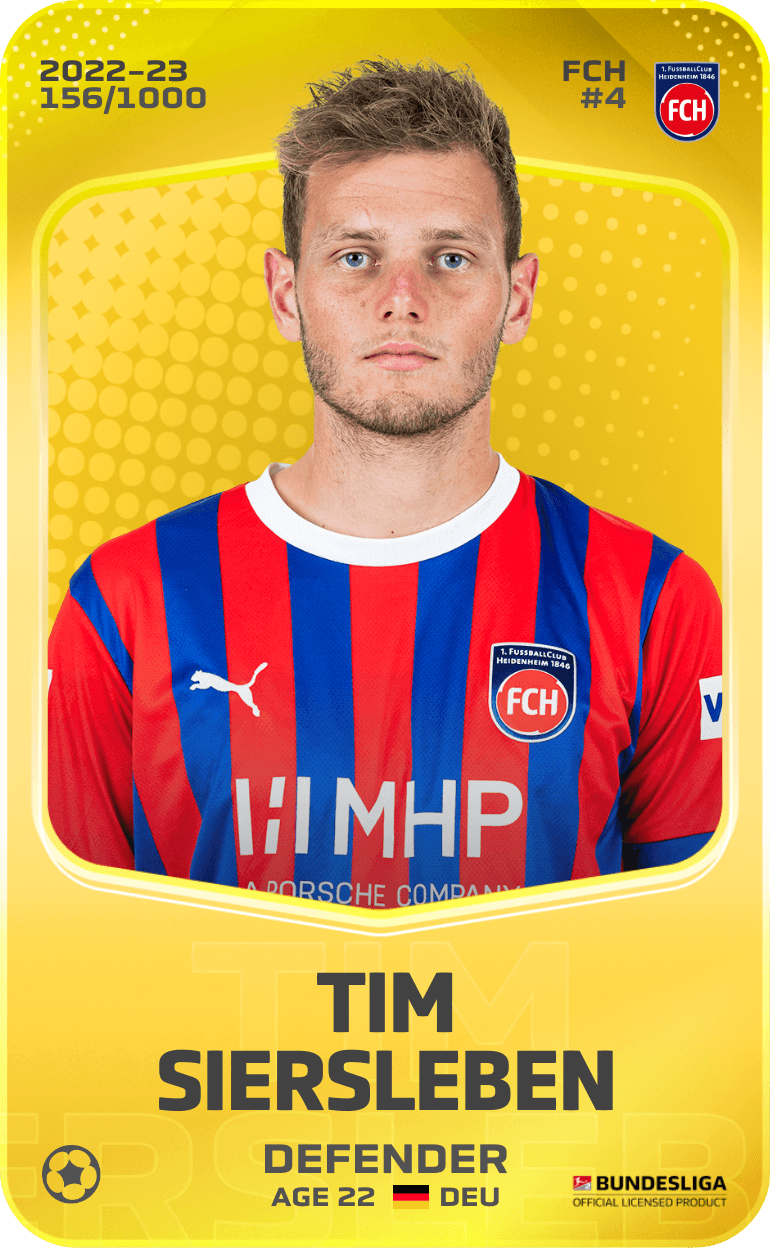 Tim Siersleben 2022-23 • Limited 156/1000
