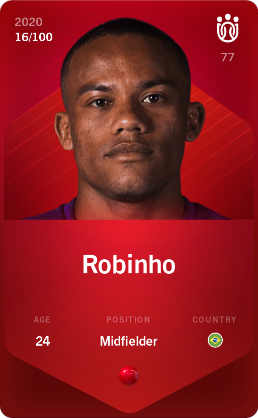 Sorare - Sorare Official - Robinho 2020-21 • Rare 16/100 - NFT # 59003461581407224959573140303495688261091534624798360923335337294492140547035