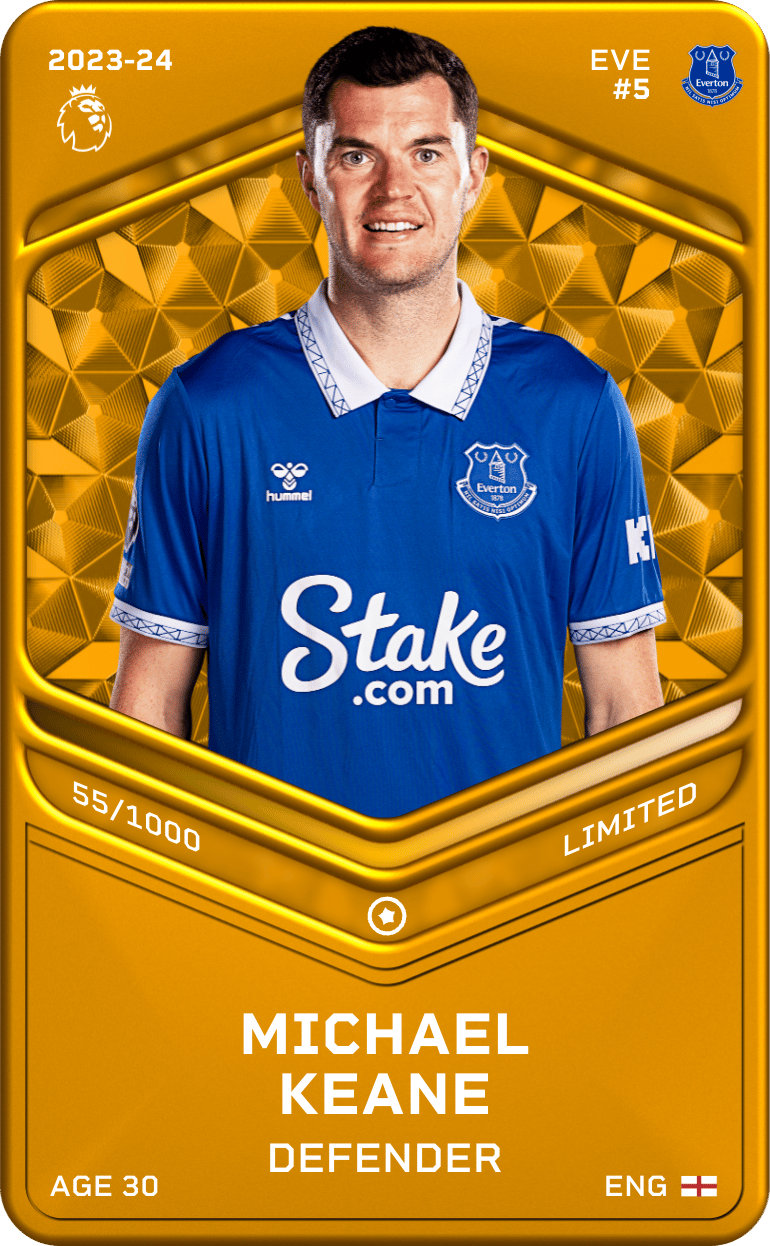 Michael Keane 2023-24 • Limited 55/1000