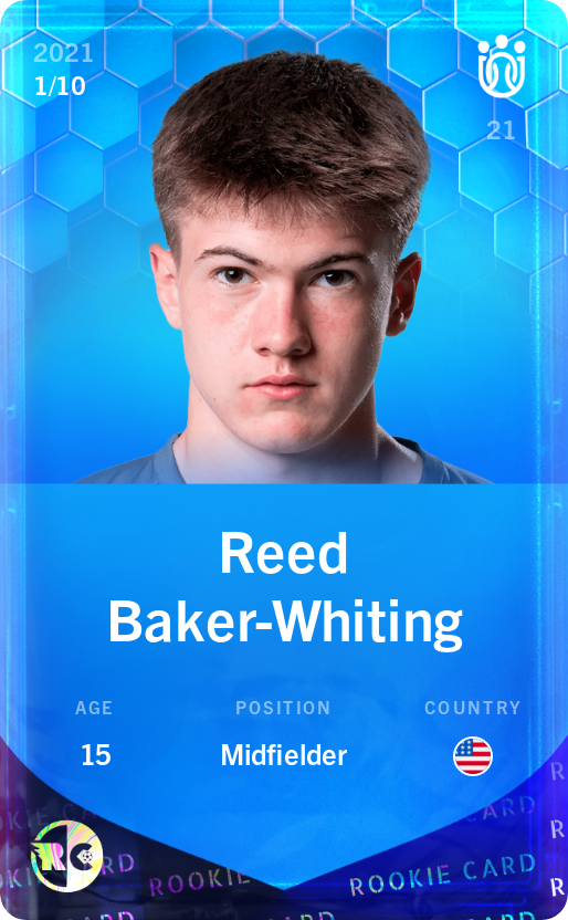 Sorare - Sorare Official - Reed Baker-Whiting 2021-22 • Super Rare 1/10 - NFT # 56817235382975090458926103936678915676723320936989265050021014550651780917751