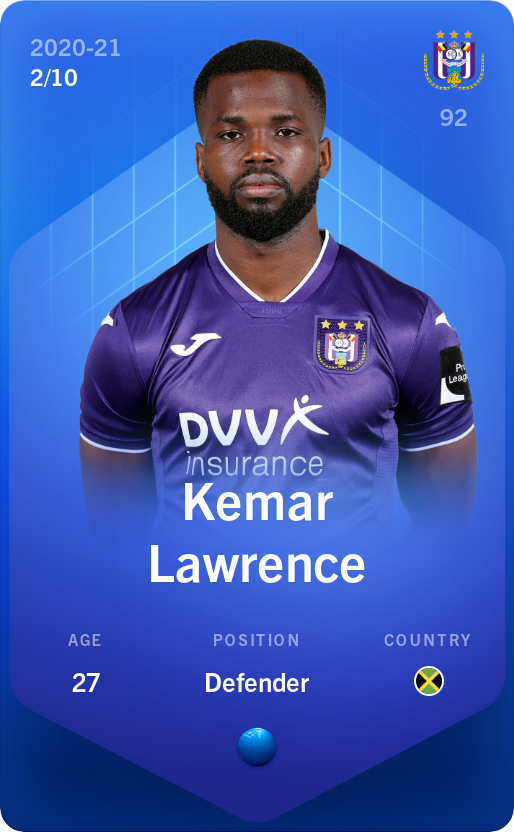 Sorare - Sorare Official - Kemar Lawrence 2020-21 • Super Rare 2/10 - NFT # 112802835899559211242711918262281566031352744414952024929641365913280108140062