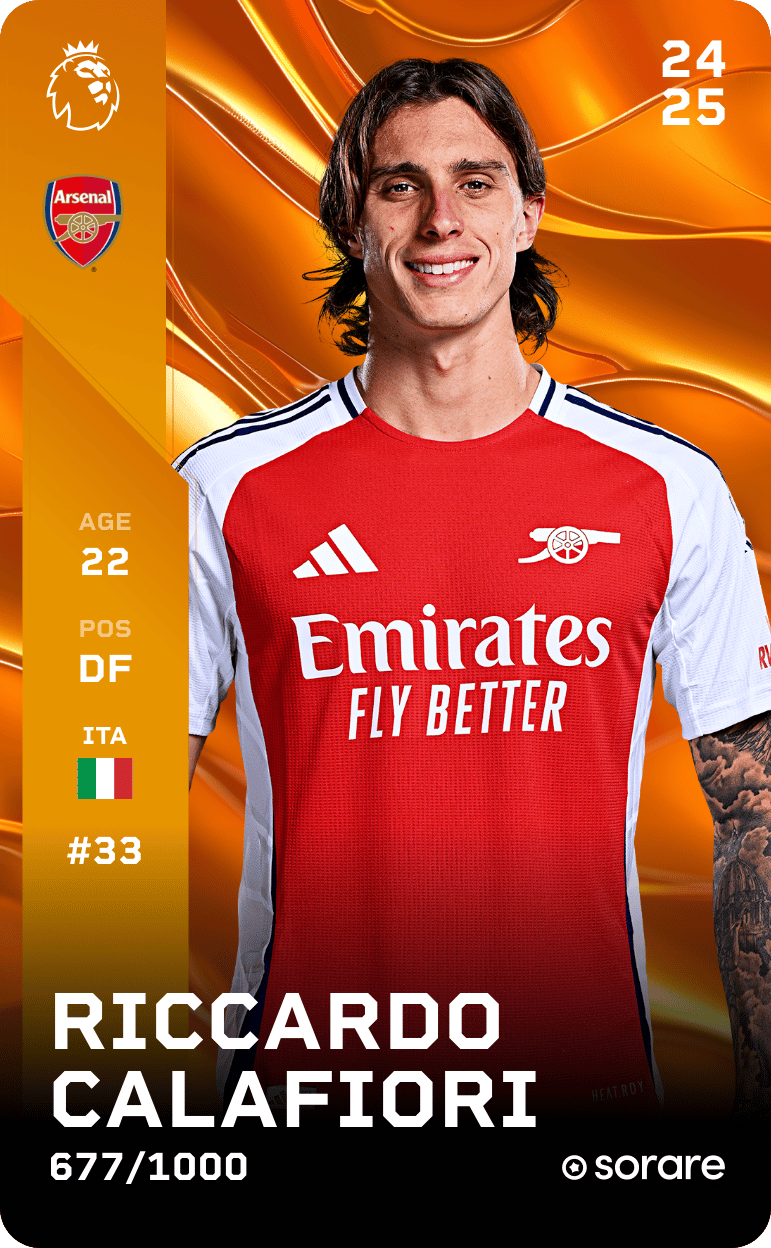 Riccardo Calafiori 2024-25 • Limited 677/1000