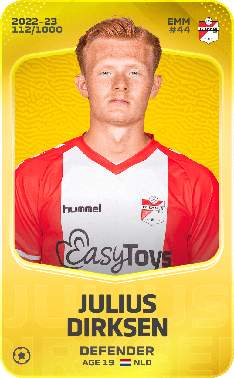 Julius Dirksen 2022-23 • Limited 112/1000