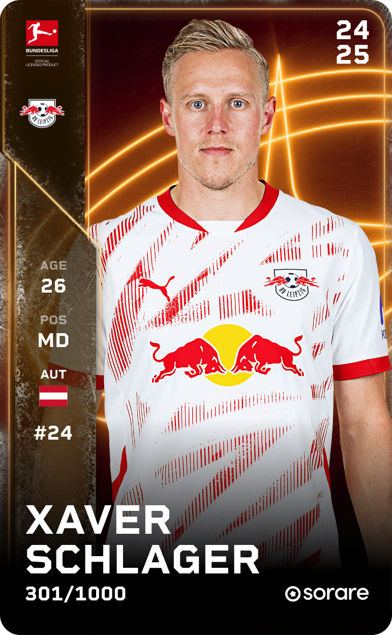 Xaver Schlager 2024-25 • Limited 301/1000